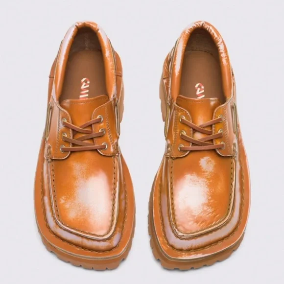 Camper | Shoes | Camperlab Eki Leather Laceup Boat Shoe Loafers In 